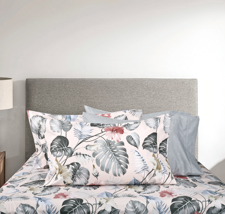 Blossom - 6 Pieces King and Queen Bedsheet Set - Artabori