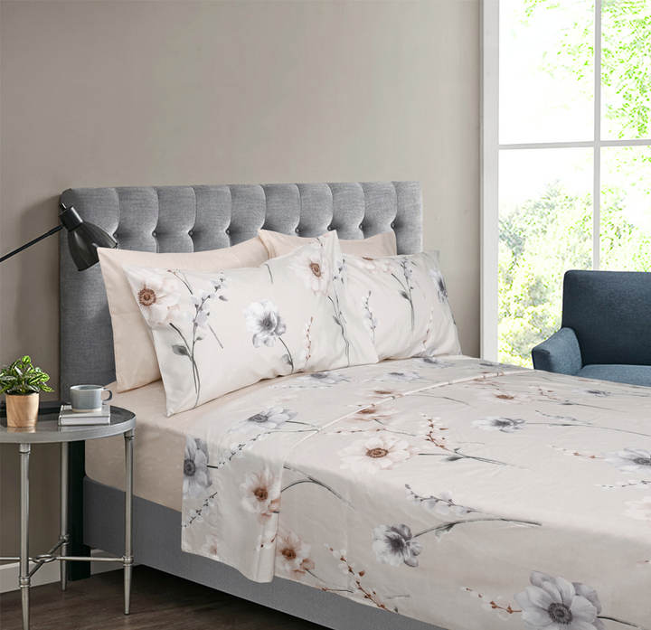 Mercury - 6 Pieces King and Queen Bedsheet Set - Artabori