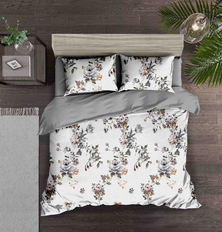 Mighty Flower 6 Pieces Printed Sheet Set in King & Queen Sizes - Artabori