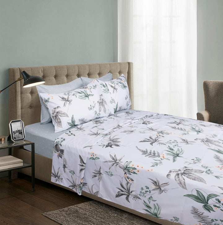 Morning Dew - 6 Pieces King and Queen Bedsheet Set - Artabori