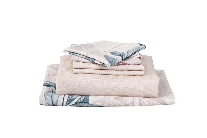 Radiance 6 Pieces Printed Sheet Set in King & Queen Sizes - Artabori