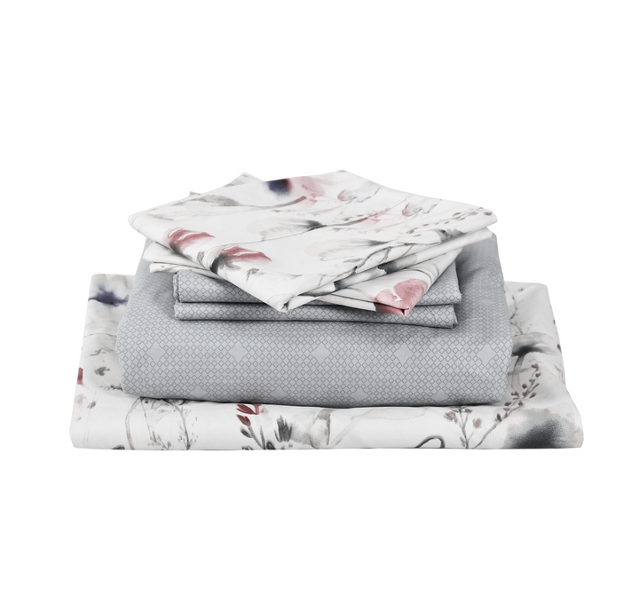 Sea Breeze 6 Pieces Printed Sheet Set in King & Queen Sizes - Artabori