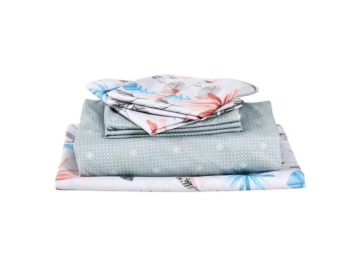 Summer Love 6 Pieces Printed Sheet Set in King & Queen Sizes - Artabori