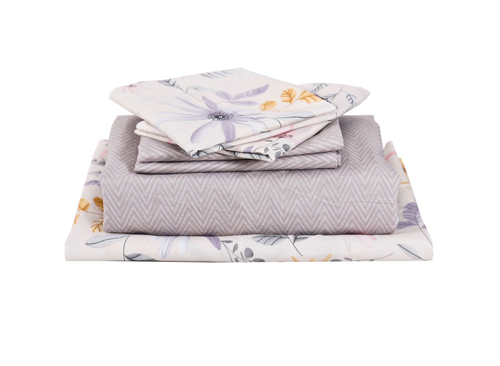 Summer Plus 6 Pieces Printed Sheet Set in King & Queen Sizes - Artabori